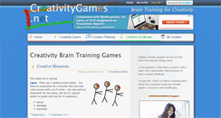 Desktop Screenshot of creativitygames.net